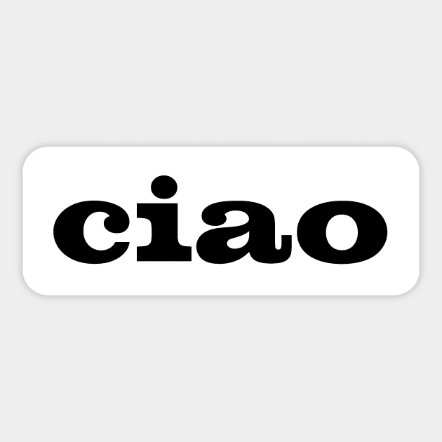 Ciao Sticker by ezioman